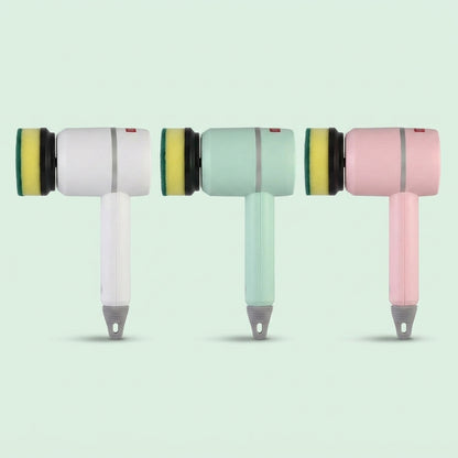 Los tres colores del cepillo eléctrico giratorio NUBEX: blanco, verde y rosa